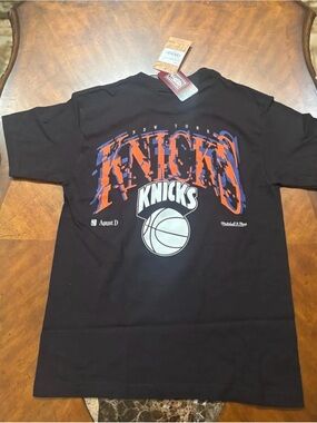 New York Knicks Black SUGA x NBA by Mitchell & Ness Capsule Collection Glitch T